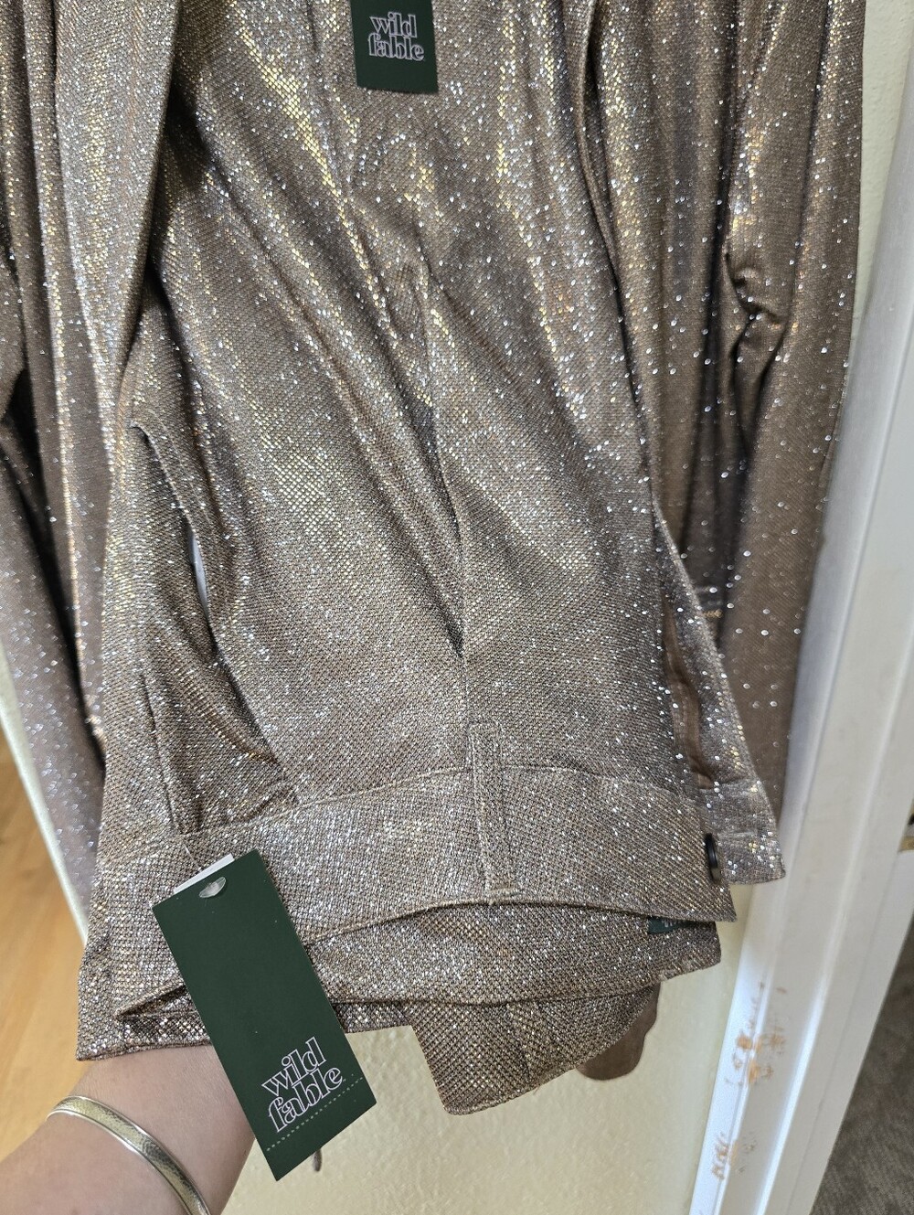 Wild Fable Sparkle Suit in Champagne Gold - Picture 5 of 6